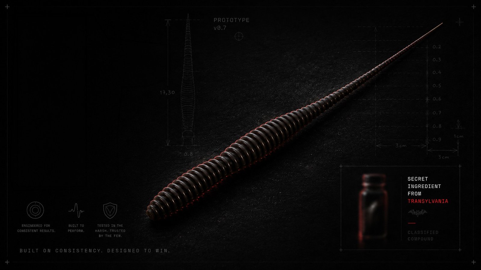 Secret Bait prototype - technical render